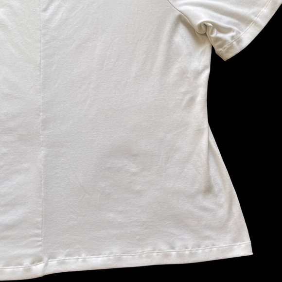 Lane Bryant Women’s Square Neckline White Top Plus Size 22/24 Neutral Classic - Picture 6 of 7